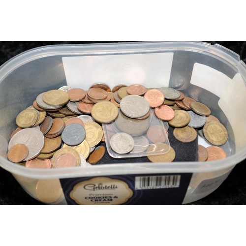 78 - Tub of German coins to include Sinking of the Lusitania 1915 medal (12)