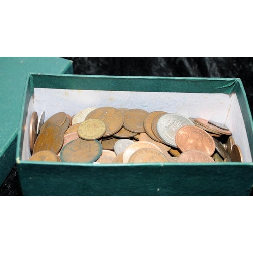 80 - Mixed box of GB and foreign coins