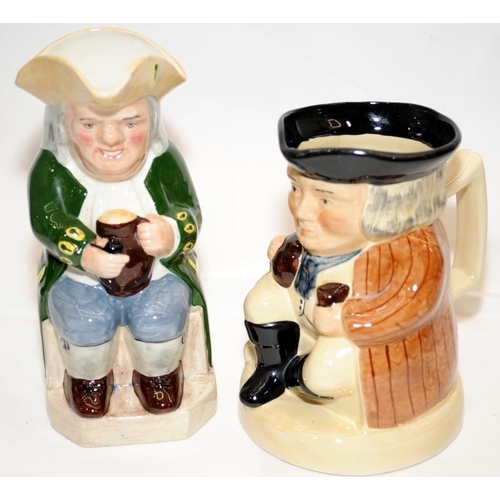 262 - 3 x toby jugs to include large Royal Doulton Pearly Queen ref: D6759