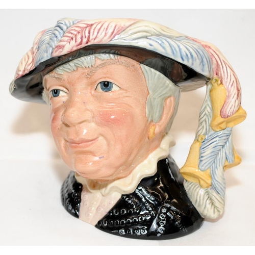 262 - 3 x toby jugs to include large Royal Doulton Pearly Queen ref: D6759