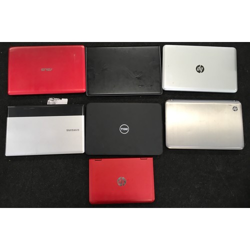 223 - A collection of various laptops.