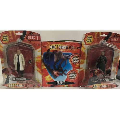 241 - Dr.Who tv series figures. There are 4 sealed figures here to include - Cyberman x 2 - Gelth Zombie -... 