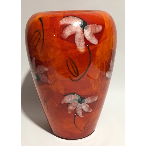 6 - Poole Pottery living glaze large Daisy vase 13.5