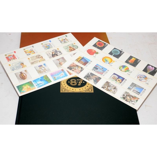 328 - Collection of Royal Mail presentation packs including 1987 issues album with stamps (not yet added t... 