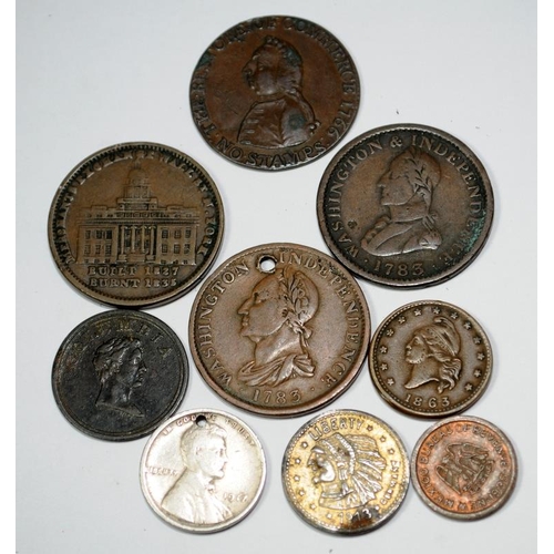 17 - U.S.A 9 various coins.