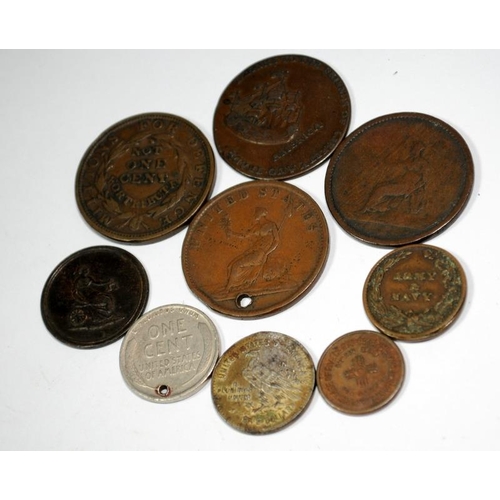 17 - U.S.A 9 various coins.