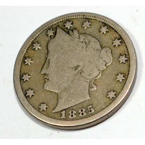 21 - U.S.A 1885 5 cents