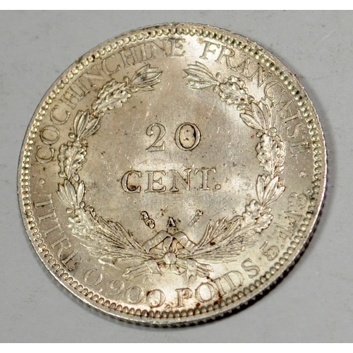 31 - French Cochin China 1884 20 cents