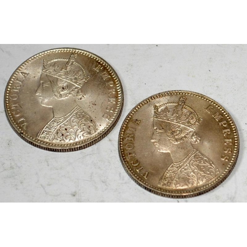 42 - India 2 Victorian 1885, 1890 rupees