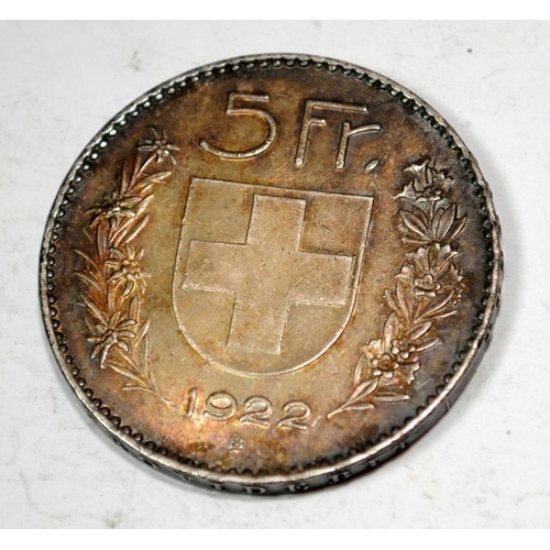 48 - Swiss 1922 5 franc