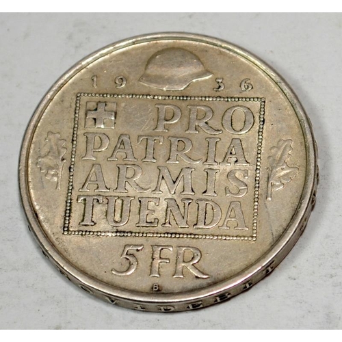 50 - Swiss 1936 5 franc