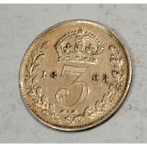 56 - Victoria 1893 Jubilee head Threepence