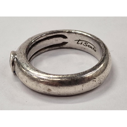 362 - A 925 silver Ti Sento ring Size O