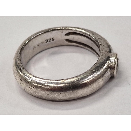 362 - A 925 silver Ti Sento ring Size O