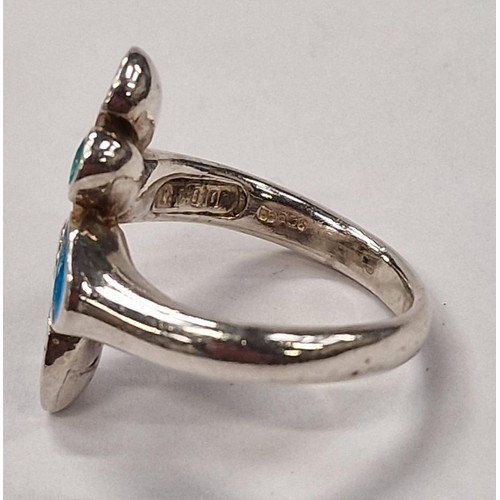 367 - A Joi D'Art 925 silver ring Size M