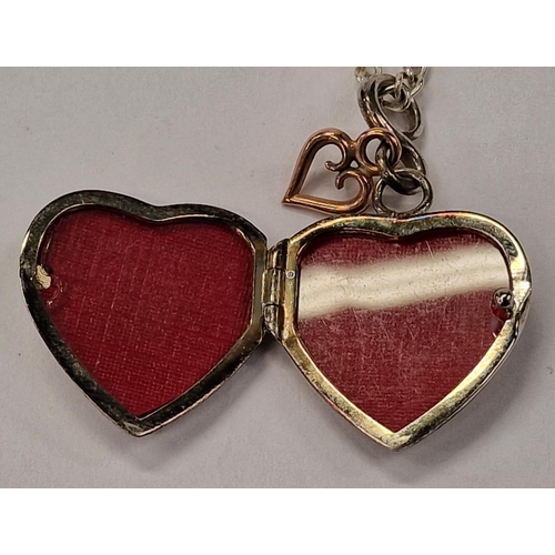 419 - A Clogau Welsh gold/silver locket and chain