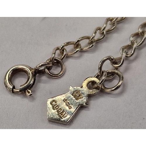 419 - A Clogau Welsh gold/silver locket and chain