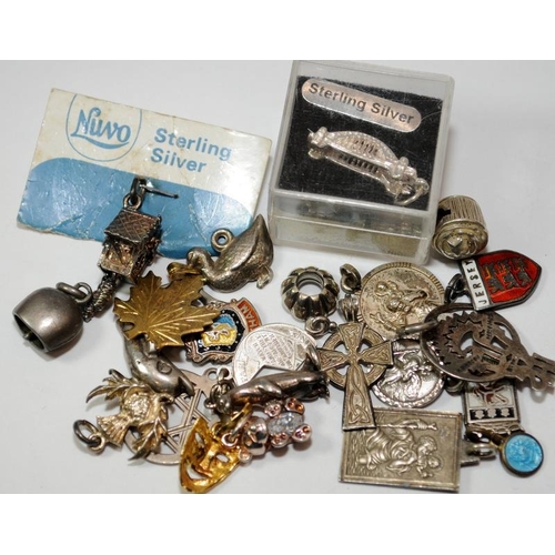 396 - 30 x Mixed 925 silver charms.