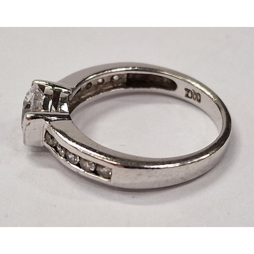 390 - Solitaire CZ 925 silver ring Size K