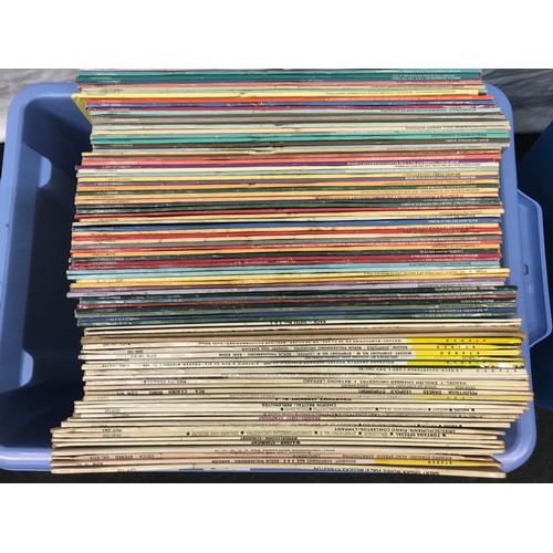 245 - 2 boxes containing a mixture of various LP / albums which are mainly classical.