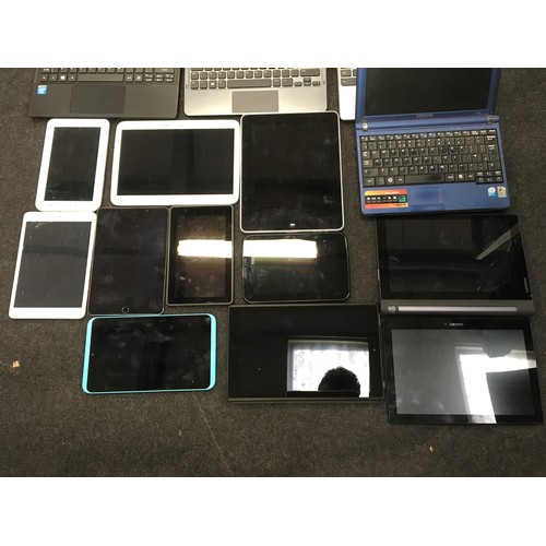 235 - A box of various Tablets and Laptops.