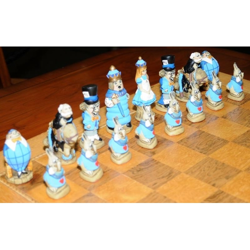 6 - Super quality Alice in Wonderland chess set from Studio Anne Carlton. Hand crafted and individually ... 