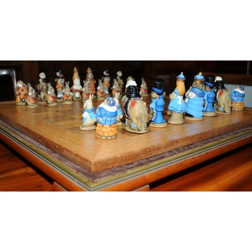 6 - Super quality Alice in Wonderland chess set from Studio Anne Carlton. Hand crafted and individually ... 