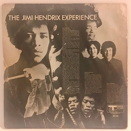 81 - JIMI HENDRIX VINYL LP ‘ARE YOU EXPERIENCED’. This album is on the Track label 612 001 from 1967. Rec... 