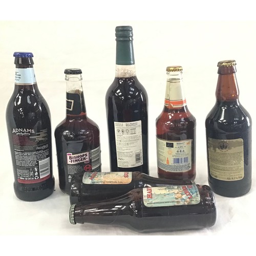 26 - Vintage bottles of alcohol. 7 bottles in total to include mulled punch, ales and beers.