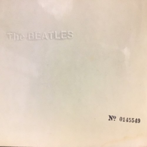 11 - THE BEATLES NUMBERED 'WHITE ALBUM'. No  0145549 early mono pressing with a top loader sleeve which w... 