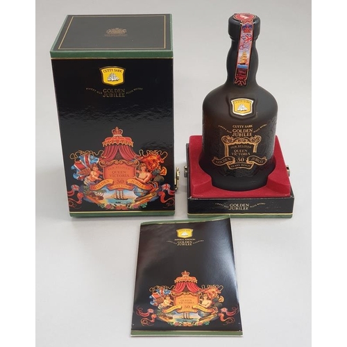 64 - Cutty Sark Our Beloved Queen Victoria 50 Years Reign Golden Jubilee Finest Old Scotch Whisky 70cl bo... 