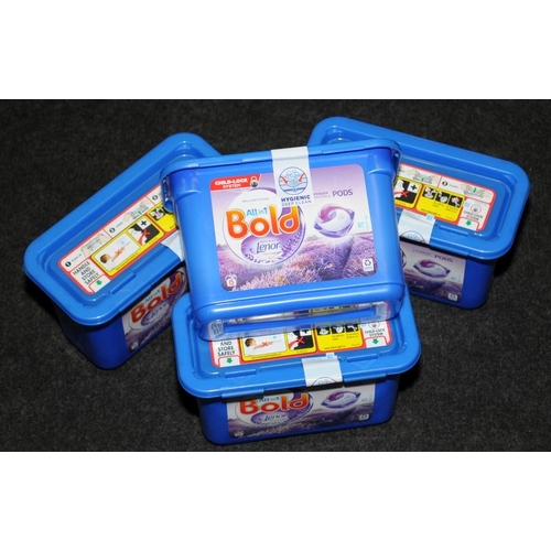 83 - Four boxes of Bold laundry pods. (10)