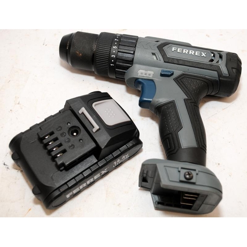 86 - Ferrex cordless drill. (28)