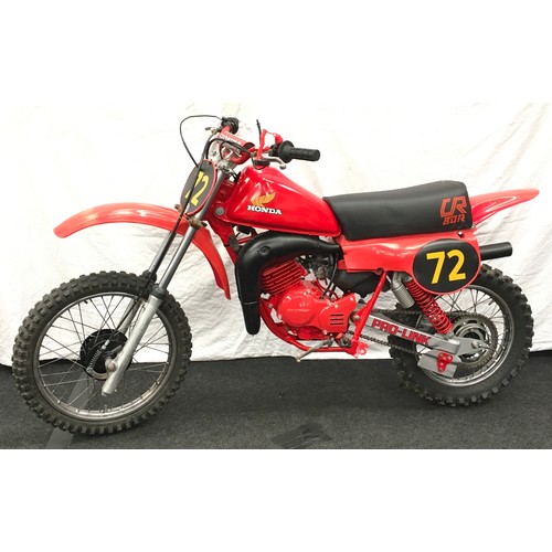 105 - A Honda CR80R trials bike.