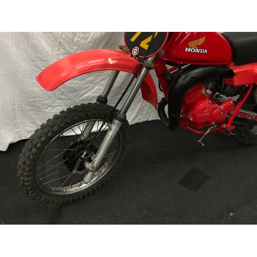 105 - A Honda CR80R trials bike.