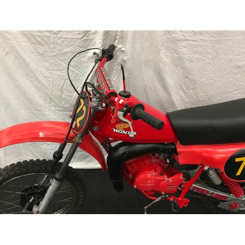 105 - A Honda CR80R trials bike.