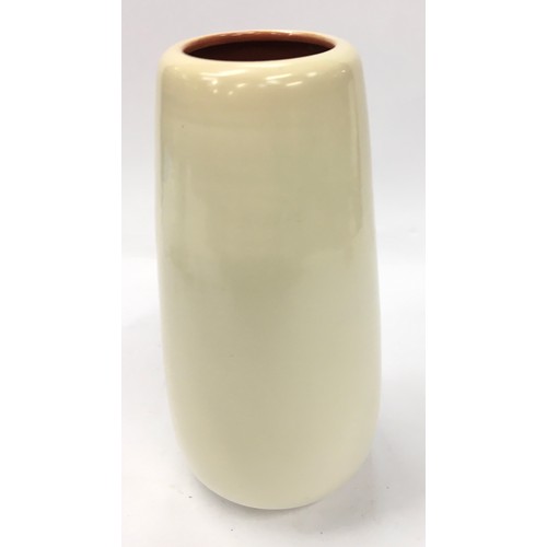 30 - Poole Pottery Freeform shape 686 vase in C95 colourway with unusual Salmon colour inside vase 9.5