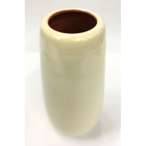 30 - Poole Pottery Freeform shape 686 vase in C95 colourway with unusual Salmon colour inside vase 9.5