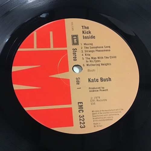 9 - KATE BUSH VINYL LP AND TOUR PROGRAMME. The album is ‘The Kick Inside’ on EMI EMC 3223 from 1974 and ... 