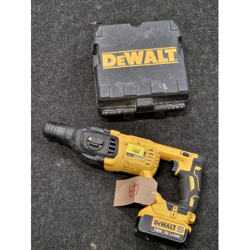 162 - Dewalt drill and battery and Dewalt laser chalk line and case (49,53)