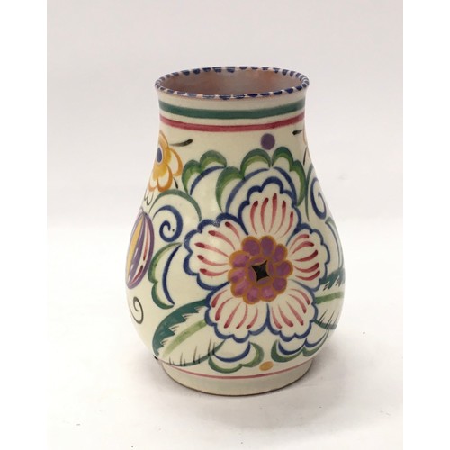 77 - Poole Pottery shape 198 TY pattern vase 5.6