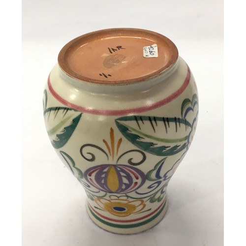 77 - Poole Pottery shape 198 TY pattern vase 5.6