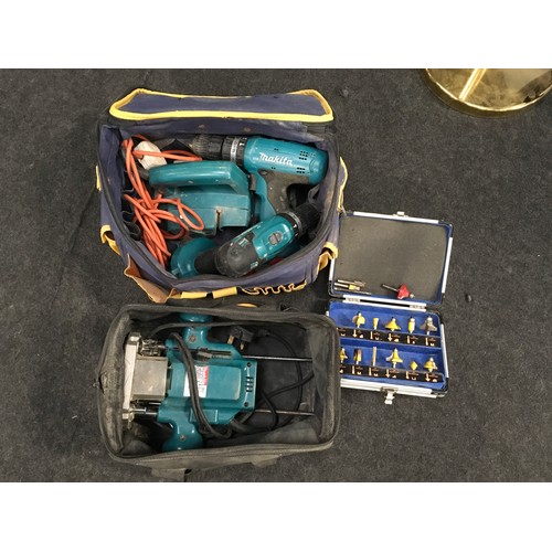 402 - Collection of Makita power tools (H5).