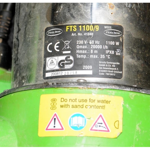 491 - Effluent Submersible pump, Flora Best  with manual (D3)