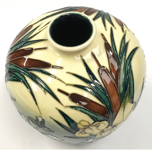 8 - Moorcroft Rachel Bishop Lamia vase of squat bulbous form. 17cm tall. Signed and stamped to base.