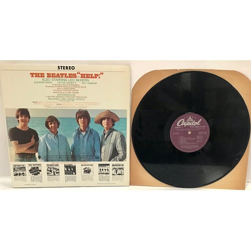 63 - THE BEATLES LP 'HELP!'  US STEREO PRESSING. An Ex condition Vinyl & Gate-fold sleeve on Capitol SMAS... 