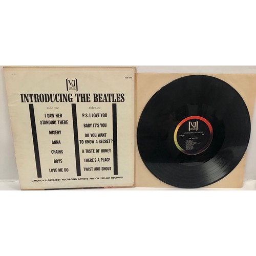 27 - 'INTRODUCING THE BEATLES' STREOPHONIC LP RECORD. Great release on VeeJay Records SR 1062. Record is ... 