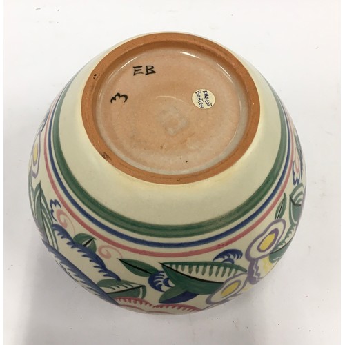 88 - Poole Pottery Carter Stabler Adams stepped handled EB pattern vase 7