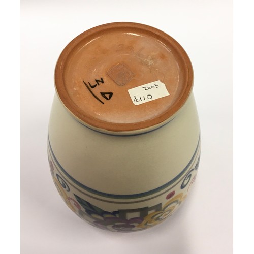 99 - Poole Pottery Carter Stabler Adams shape 336 LN pattern vase 6.8