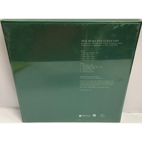 105 - NICK DRAKE ‘FIVE LEAVES LEFT’ LP VINYL BOX SET. Limited edition deluxe box set containing 180g LP wi... 